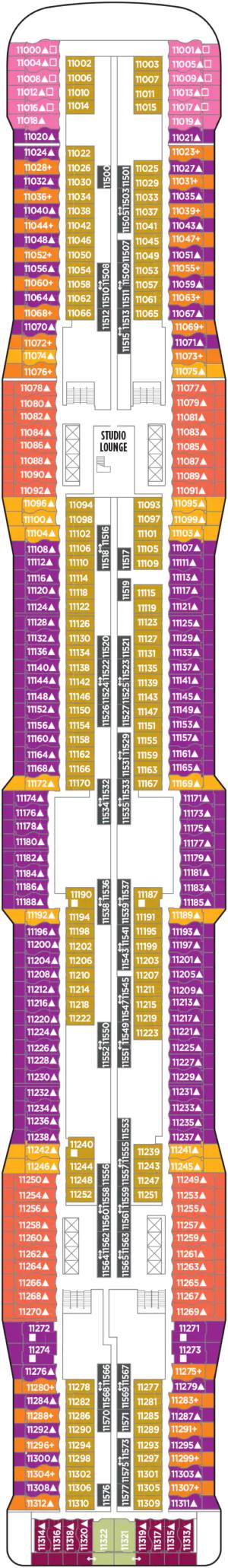 Deck 11 deckplan