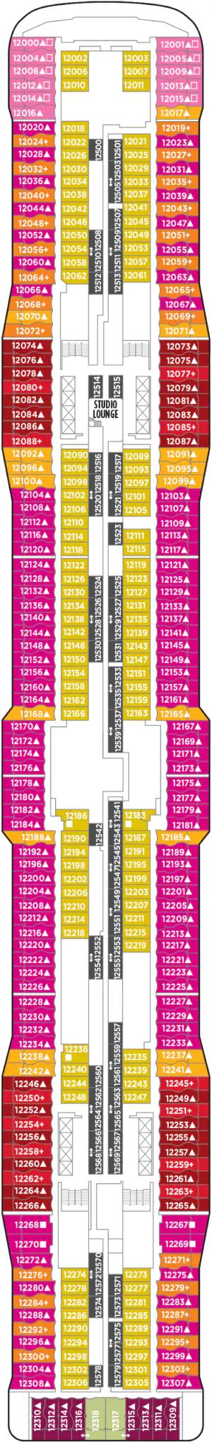 Deck 12 deckplan