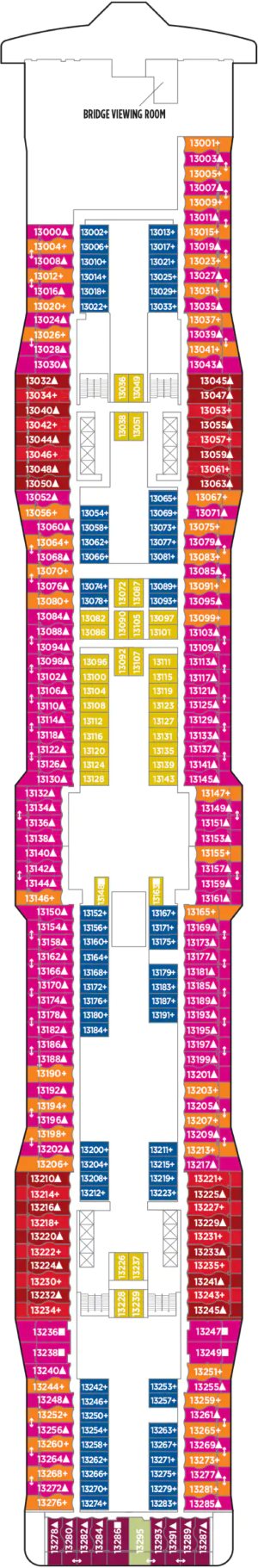 Deck 13 deckplan