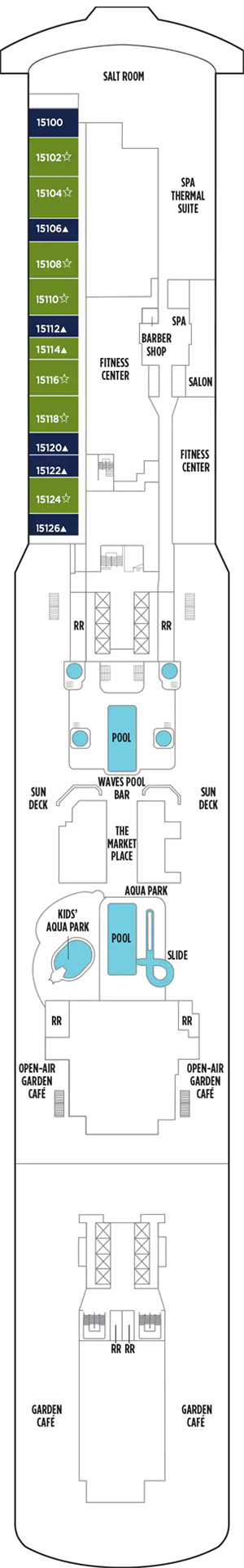 Deck 15 deckplan