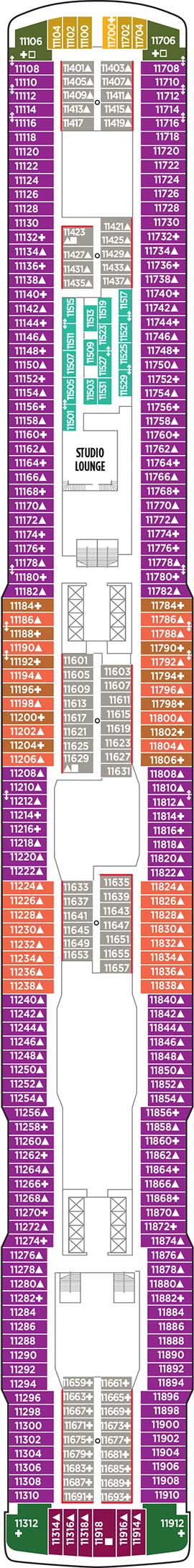 Deck 11 deckplan