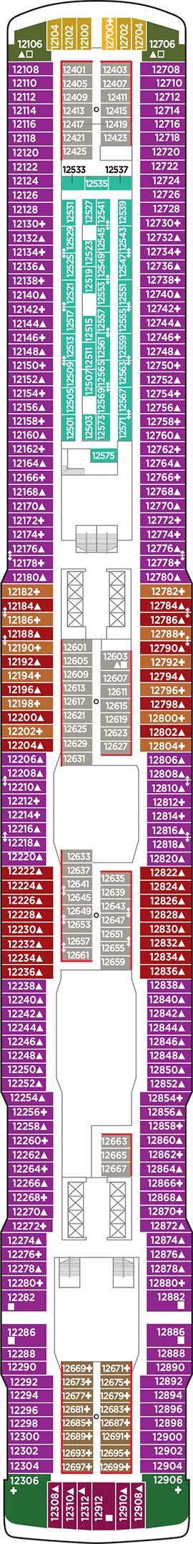 Deck 12 deckplan