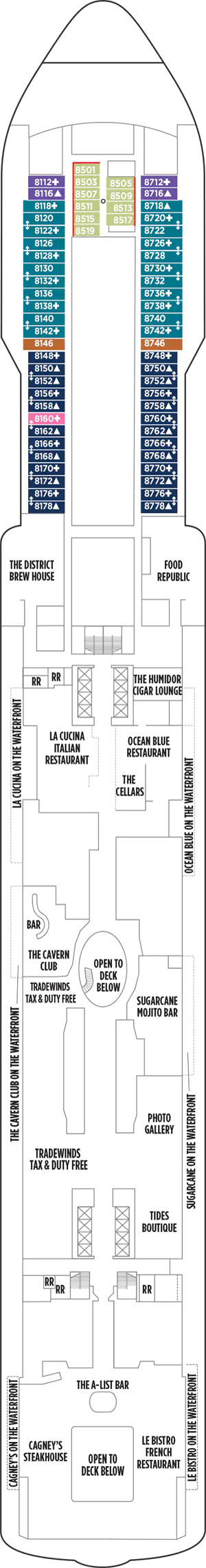 Deck 8 deckplan