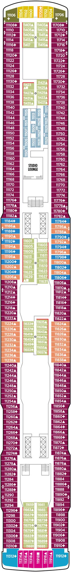 Deck 11 deckplan