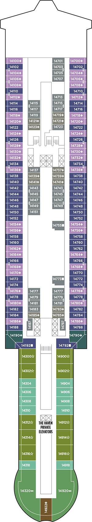 Deck 14 deckplan