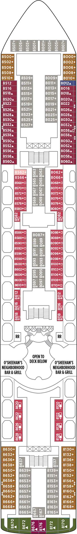 Deck 8 deckplan