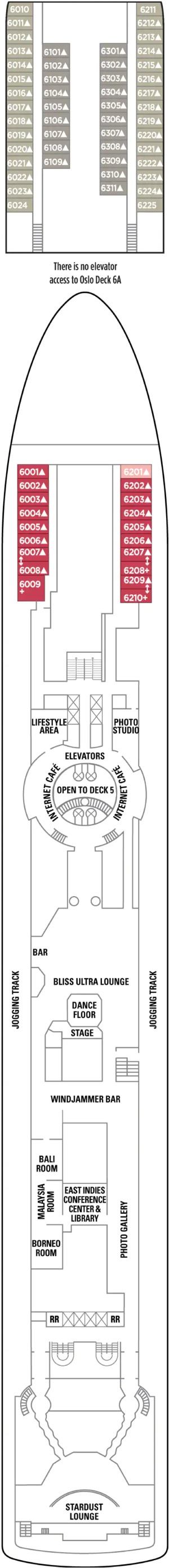 Deck 6 deckplan