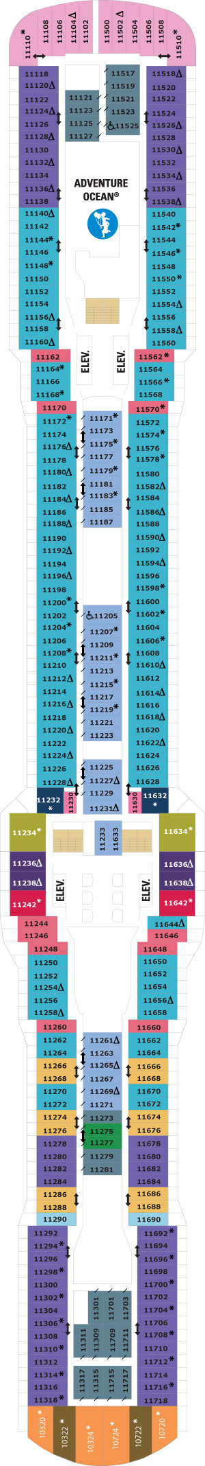 Deck 11 deckplan