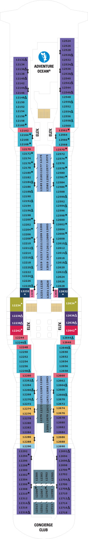 Deck 12 deckplan