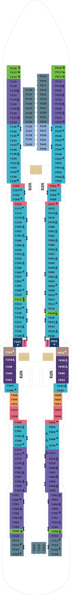 Deck 7 deckplan