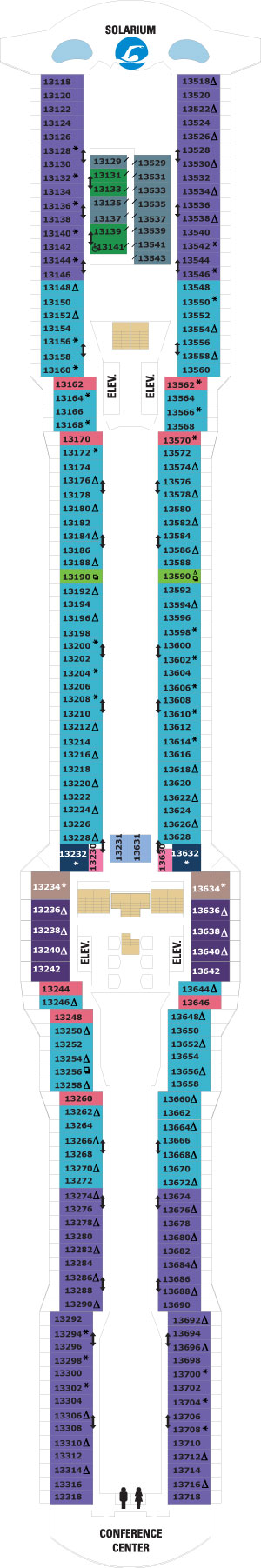 Deck 13 deckplan