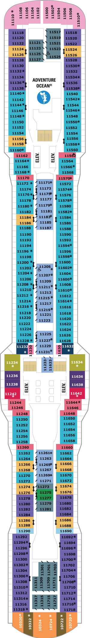 Deck 11 deckplan