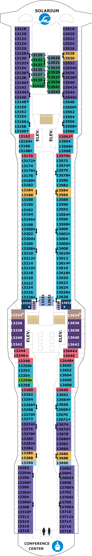 Deck 13 deckplan