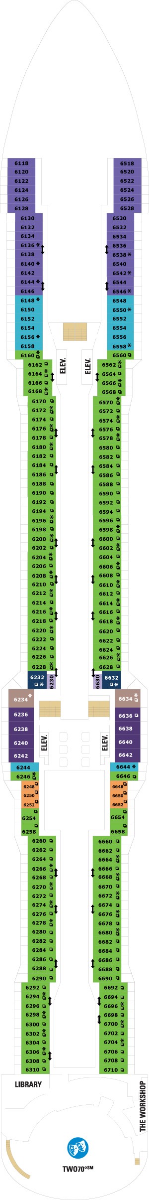 Deck 6 deckplan