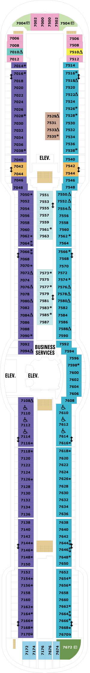 Deck 7 deckplan