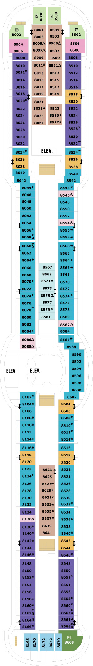 Deck 8 deckplan