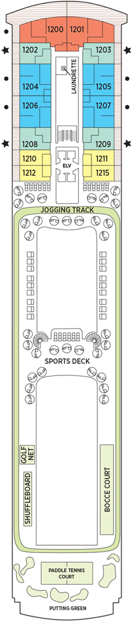 Deck 12 deckplan